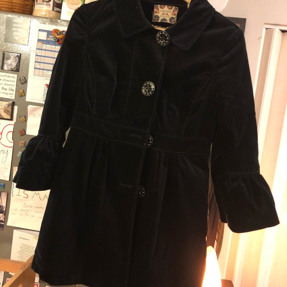 Beautiful black velvet vintage jacket
